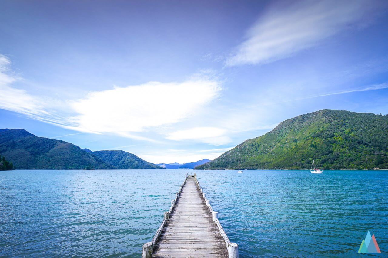 Landing stage at Nydia Bay