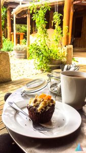 Carrot Cake in der On the Track Lodge, Nydia Bay