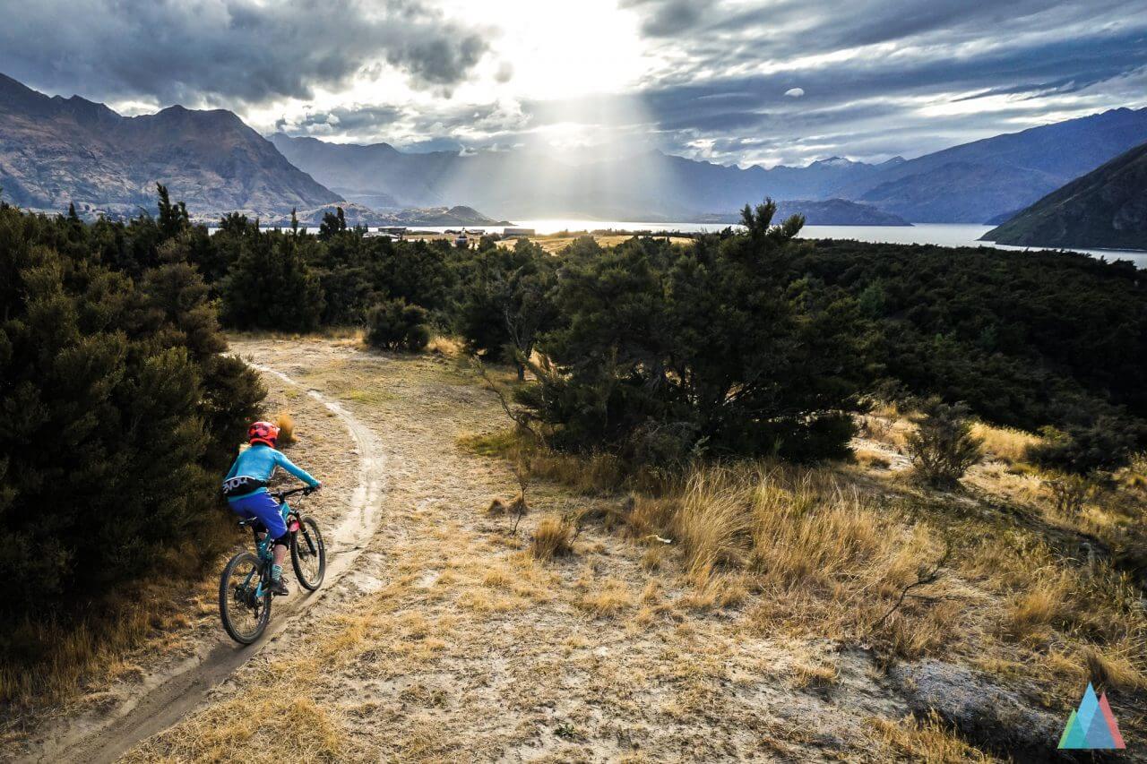 wanaka-new-zealand-mtb-trails-sticky-forest-cranking-fine-sunset